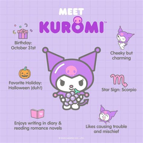 Sanrio On X Kuromi Is Our Friend Of The Month For October 💜 Here Are