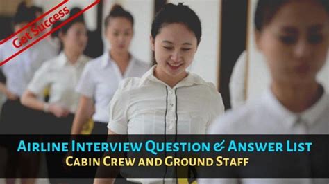 Interview Questions Answer Cabincrew Flightattendant Groundstaff