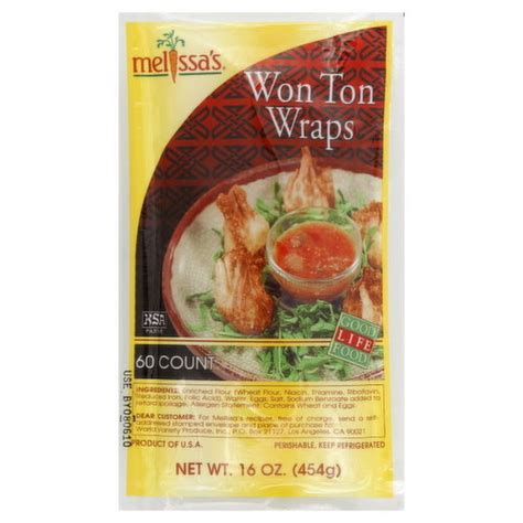 Melissa S Won Ton Wraps Super Foods