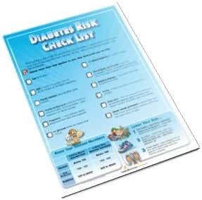 Amazon Diabetes Risk Color Handout Tearpad Health Household