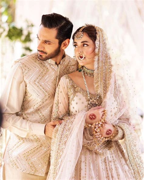 Yumna Zaidi And Wahaj Ali Turn Heads In Fiery Nikkah Theme Shoot Lens