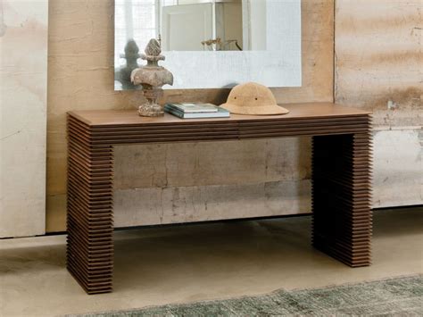 LINKA Walnut Console Table With Drawers By Porada Design Tarcisio Colzani