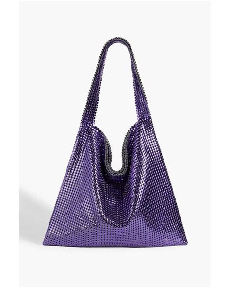 Rabanne Pixel Chainmail Tote In Purple Lyst