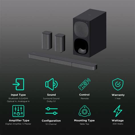 Buy Sony Ht S R W Bluetooth Home Theatre With Remote Dolby Digital