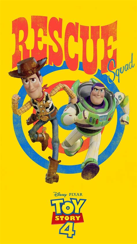 The Movie Poster For Disney And Pixamas Rescue Squad Featuring Toy