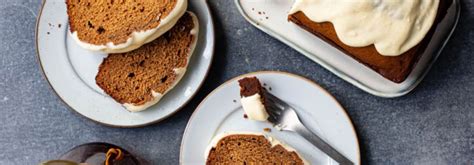 Cream Cheese Frosted Gingerbread Loaf Cake Green Valley Lactose Free