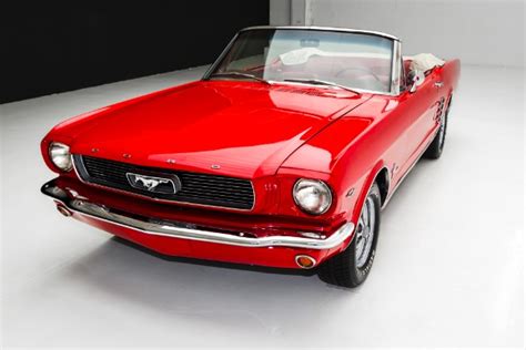 1966 Ford Mustang Red/Red Convertible 289