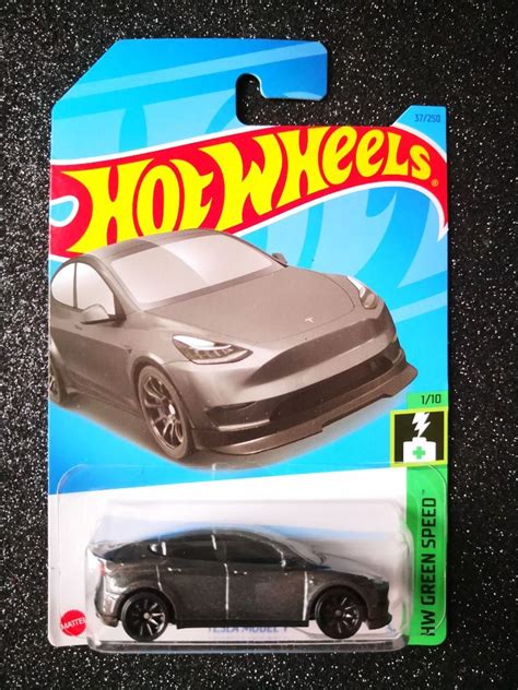 Hot Wheels Tesla Model Y Dark Grey Hobbies Toys Toys Games On Carousell