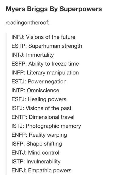 I Was So Excited To See What The Istj One Was Compared To Everything