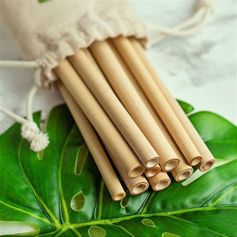 Eco Friendly Bamboo Straws For Drinking Bpa Free Ecological Alternative