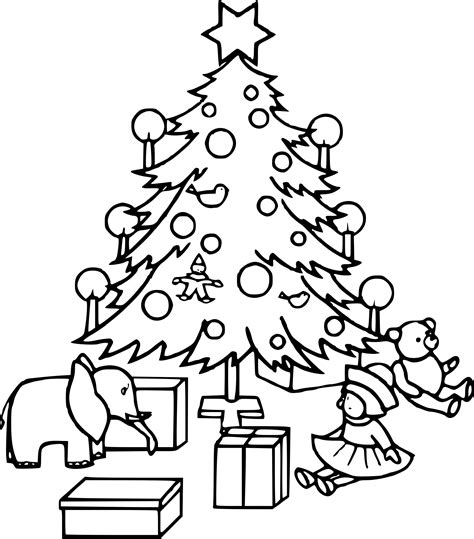 Coloriage Sapin De Noel Gratuit Imprimer