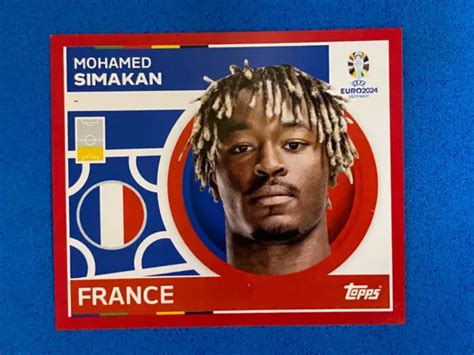 TOPPS EURO 2024 Swiss Edition Red Border FRA9 Mohamed Simakan France