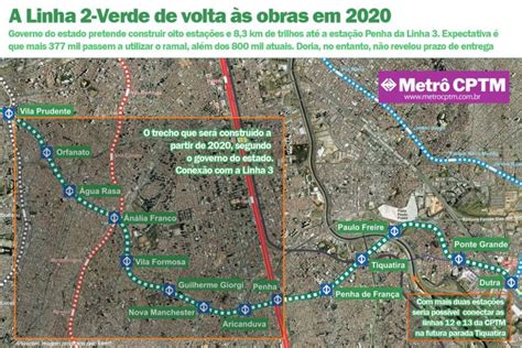 Linha Verde Ter Expans O Retomada At Penha Em Metr Cptm