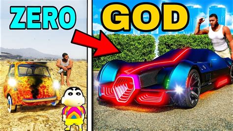 Franklin Upgrading CAR To GOD SUPERCAR In GTA 5 SHINCHAN And CHOP