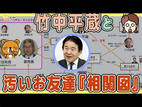 竹中平蔵と汚い『オトモダチ』相関図【竹中平蔵研究 Vol 29】 【メイン】金子吉友の『あつまれニュースの森』｜youtubeランキング