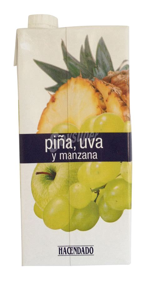 Hacendado Zumo Pi A Uva Y Manzana Brick L