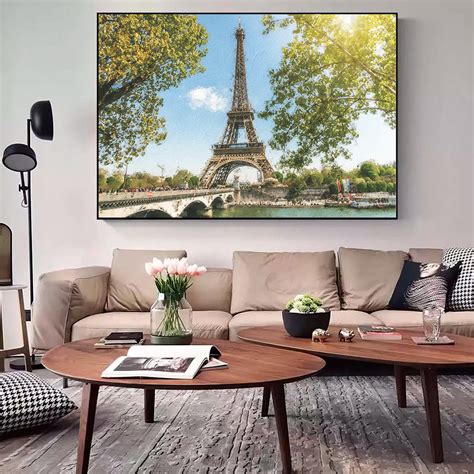 Quadro Decorativo Torre Eiffel Em Tela Canvas Parcelado S Juros