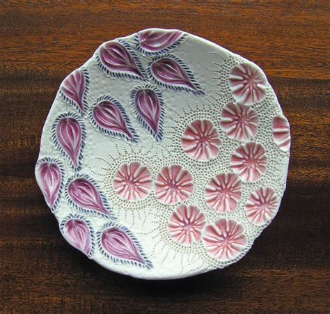 Nature Inspired Sculpted Porcelain Plate Mairi Stone Ceramics