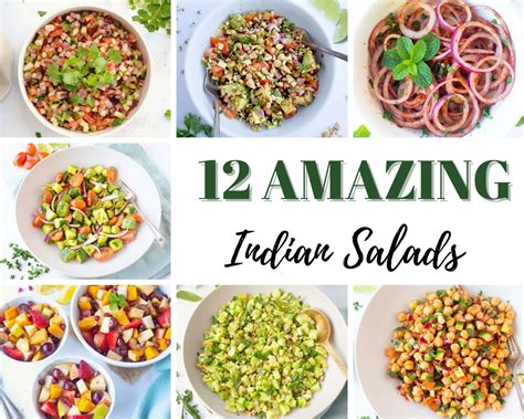 12 Amazing Indian Salad Recipes - Piping Pot Curry