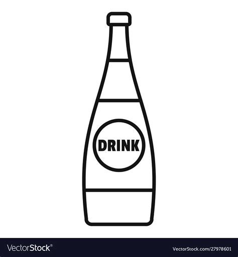 Glass Soda Bottle Vector