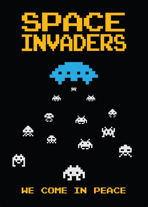 Space Invaders Posters Behance