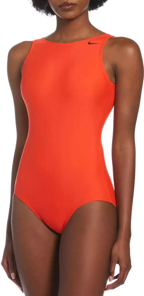 Nike Womens Hydralock Sculpt U Back One Piece Swimsuit Dicks