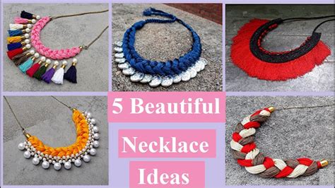 Handmade Necklace Ideas How To Make Silk Thread Necklace At Home