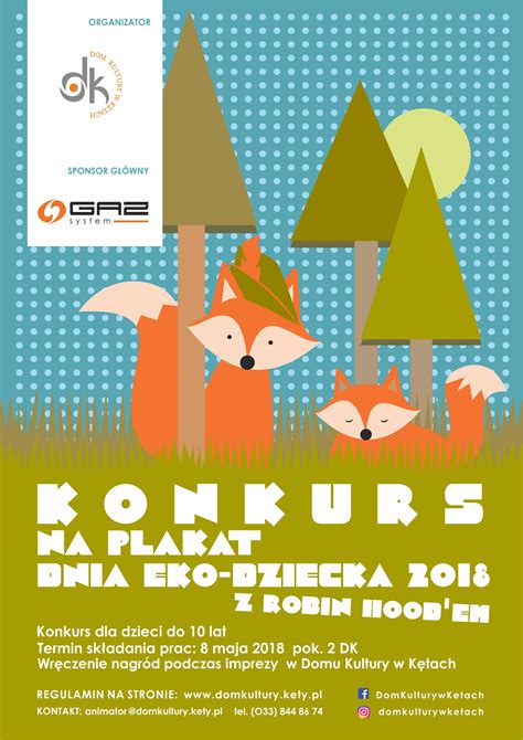 Konkurs na Plakat Dnia EKO Dziecka 2018 w klimacie przygód Robin Hood a