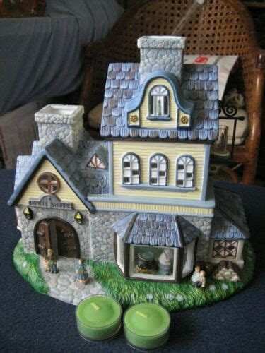 Partylite P7315 Candle Shoppe Tea Light House Olde World Village EBay