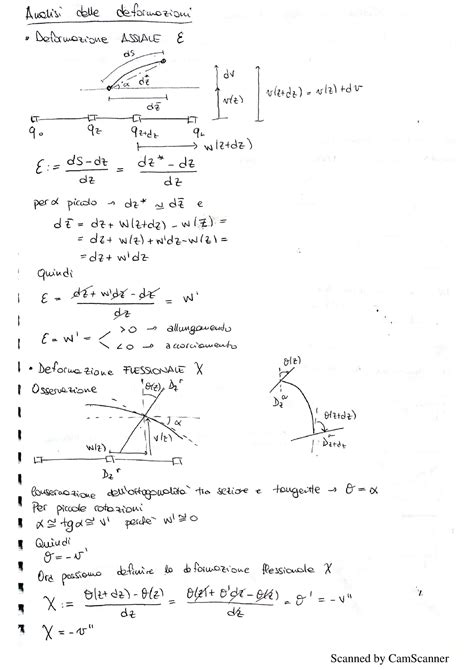 Analisi Delle Deformazioni Scienza Delle Costruzioni Scanned By