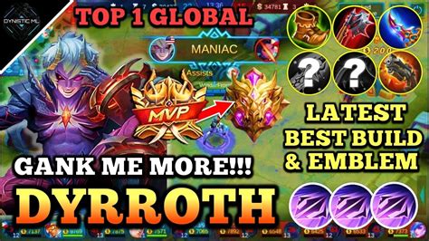 Dyrroth Best Build Dyrroth Top 1 Global 2020 Dyrroth Best Build