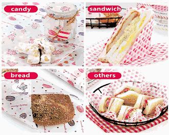 Custom Food Wrapping Paper Oil Proof Grease Proof