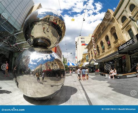 The Iconic Sculpture at Rundle Mall Street Called `the Malls Balls` in ...