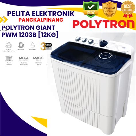 Jual Polytron Mesin Cuci Tabung Pwm Kg Shopee Indonesia