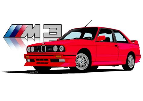 BMW E30 M3 - Car Artz Design - Drawings & Illustration, Vehicles ...