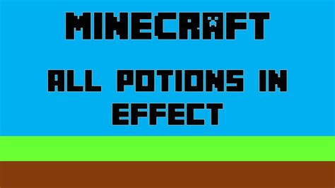 Minecraft Potion Effects