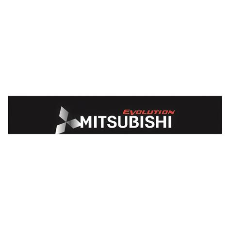 MITSUBISHI EVOLUTION Front Windshield Sticker Sticker Tampal Cermin