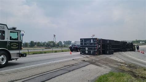 Minor Injuries Reported After Tractor Trailer Overturns On I 81 South