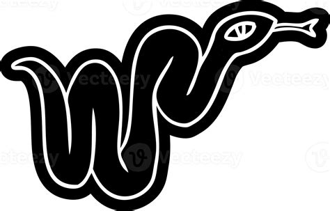 Cartoon Icon Of A Garden Snake 40546128 Png