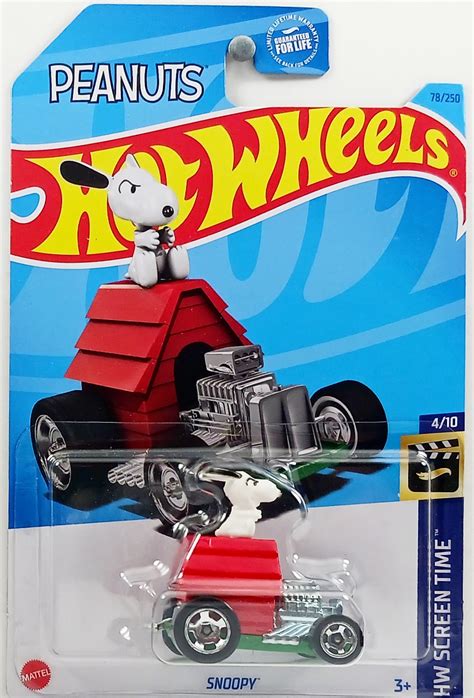 Hot Wheels 2023 Collector 078 250 Hw Screen Time 04 10 Snoopy Kmj Diecast Ii