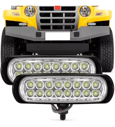 Farol Auxiliar Led Jeep Caminhonete Gaiola Buggy Moto