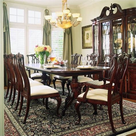 American Drew Cherry Grove 9 Piece Dining Set In Antique Cherry 792