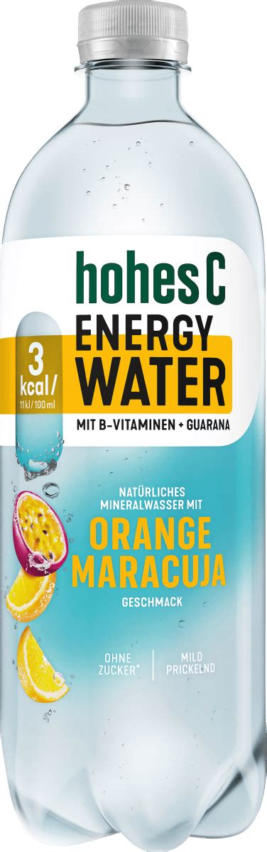 hohes C Natürliches Mineralwasser mit Orange Maracuja Energy Water 0