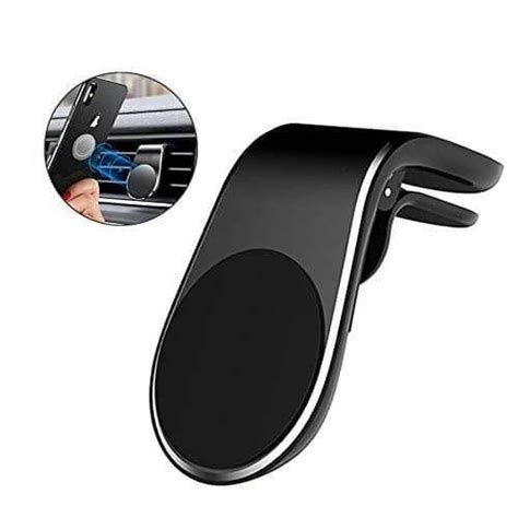 Support Téléphone Voiture Magnétique Porte téléphone Noir Fiche