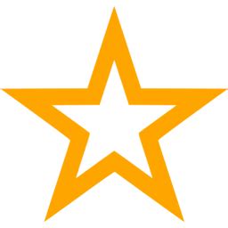 Orange star 4 icon - Free orange star icons