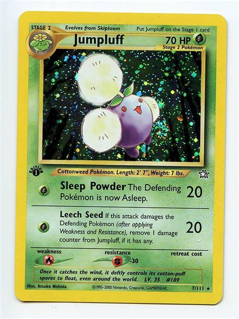 Amazon Pokemon Jumpluff 7 Neo Genesis Holo 1st Edition