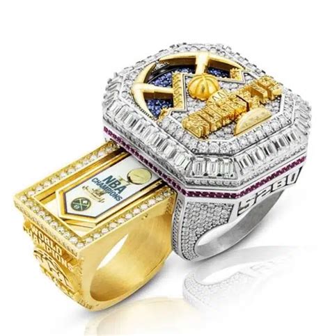 Nuggets Unveil NBA Championship Rings With Retractable Banner