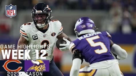 Minnesota Vikings Vs Chicago Bears Full Game Highlights Nfl Week 12 2023 Youtube