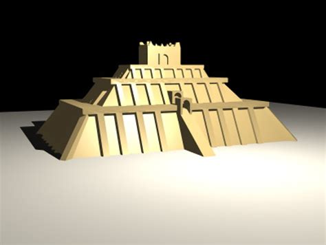 Ziggurat Pyramid Mesopotamia 3d Model