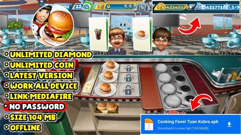 Donwload Cooking Fever Mod Apk Terbaru 2023 V1921 No Password And Unlimited Diamond Youtube